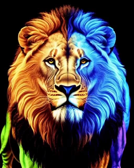 Colorful African animals