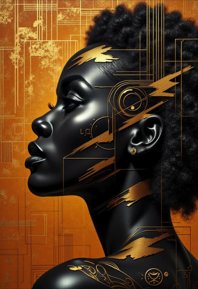 Golden Art Deco Women 2