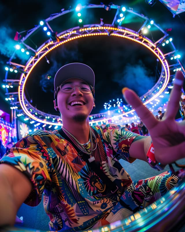 Ravers at Night 1
